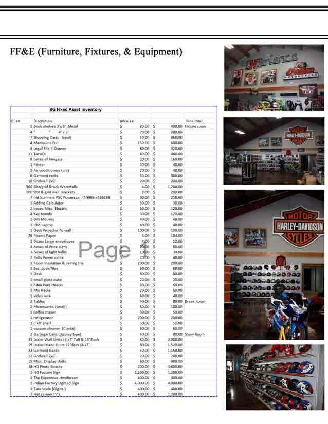 Summary: Well equipped facility of motorcycle tools, store