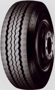 5 52/48L 5-rib tread design with straight grooves 2 Newly-developed tread radii at shoulder 3 Wavy Grooves 4 Stone Ejectors 5 SC (Stress-Wear Control)-Sipe 6 Newly-developed Tread Compound/ Deep