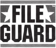 Standard and Self-Storing FILE-GUARD meet Depart of Defense requirements for storage of secret and "Classified" material, when used with approved padlock. FILE-GUARD with built-in lock.