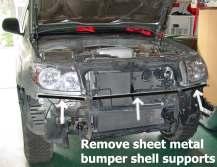 Remove the bumper co