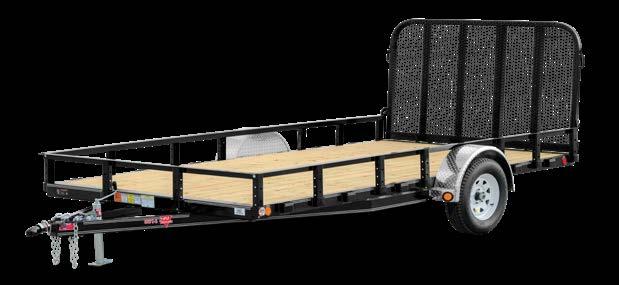 AXLE CHANNEL UTILITY (U2) Length: 8-14 Deck Width: 72 GVWR: 2,990 lbs Load Capacity: 1,770 lbs (12 ft )