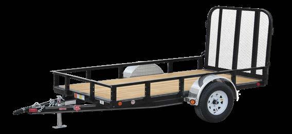 8-14 Deck Width: 77 GVWR: 2,990 lbs Load Capacity: 1,690 lbs (12 ft ) Weight: 1,300 lbs (12 ft ) TREATED