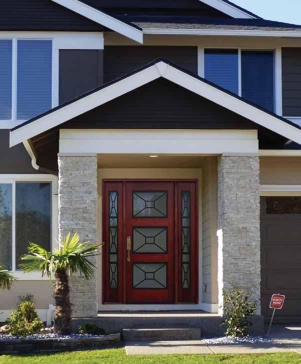 A Pacific Entries Contemporary Door Features: Factory pre-hung/pre-finished (with oil