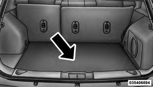 172 UNDERSTANDING THE FEATURES OF YOUR VEHICLE WARNING! In an accident a cargo cover loose in the vehicle could cause injury. It could fly around in a sudden stop and strike someone in the vehicle.