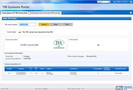 TIR Customs Portal Key Features & Benefits TIR Customs Portal