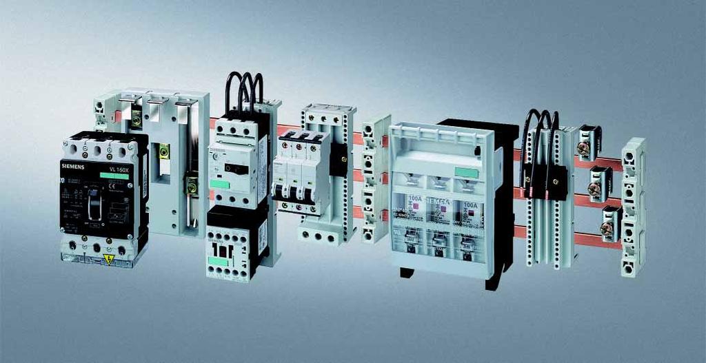 8US Busbar Systems 40 mm Busbar Systems General data Overview The 40 mm busbar system is used in machinery and plant engineering, in motor control centers and in power distribution systems of the low