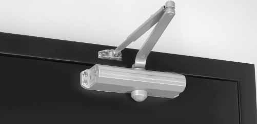 APPLICATIONS Regular Arm This is the only pull-side application where a double lever arm is used. It is the most power-efficient application for a door closer.