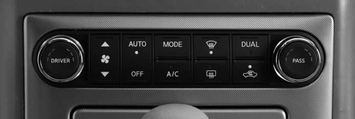 05 07 06 09 08 10 Automatic Climate Control 05 AUTO BUTTON Press the AUTO button. Turn the driver s side temperature control dial to the desired temperature.