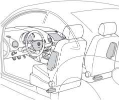 Body Occupant protection 60 60 60 Airbags Standard equipment in the New Beetle includes: Full-size airbags for driver and front passenger Side airbags for driver and front passenger The airbags