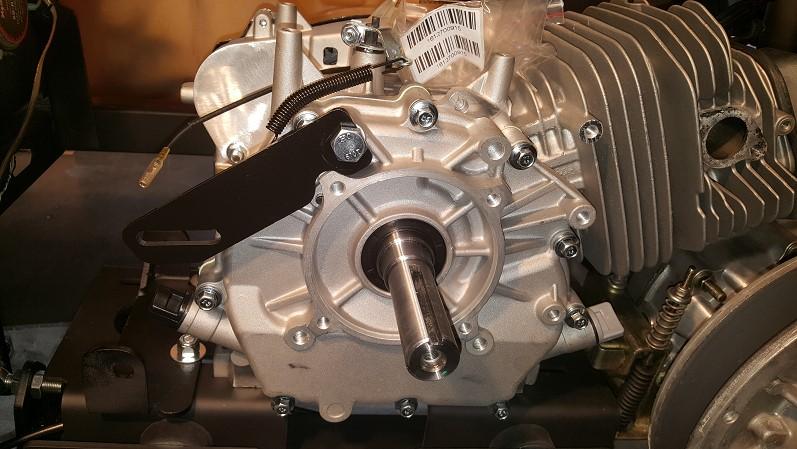 12. Install the Starter/Generator Tensioner bracket directly to your engine using the M10 Hex bolt provided, in the bolt hole pictured below.