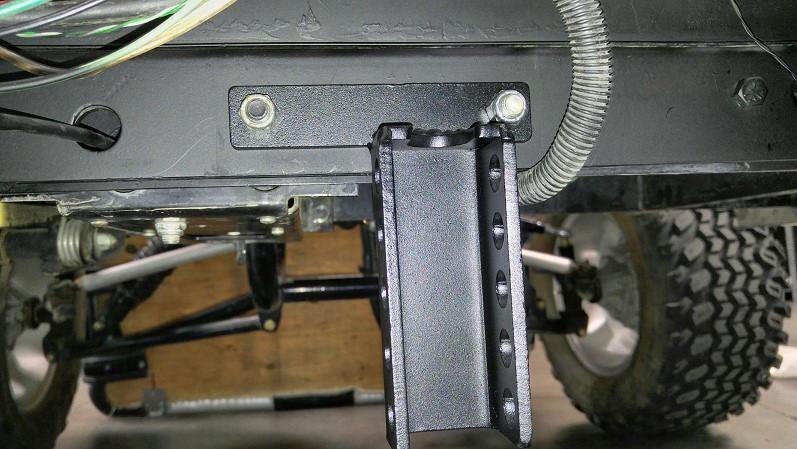 2. Install the "Front Cradle Drop Mount" on the frame using your factory hardware and in the factory location.