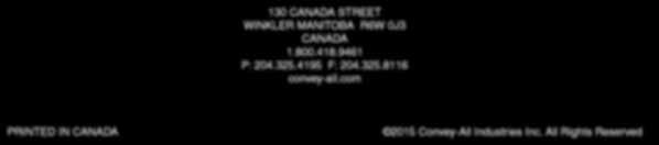 QUALITY SOLUTIONS 130 CANADA STREET WINKLER MANITOBA R6W 0J3 CANADA 1.800.418.9461 P: 204.325.