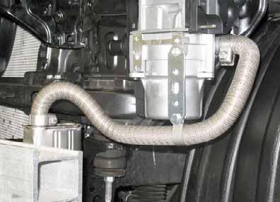 Exhaust pipe a =500 Exhaust end section b =0 Preparing exhaust pipe a b X Silencer M6x0
