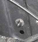 Combustion Air Insert retaining clip in upper hole at