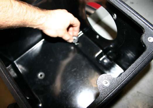 2. Insert rubber grommets and sleeves removed in Step C11 into TRD air filter