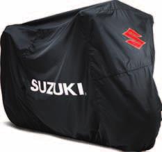 Each Suzuki cover integrates an inside pocket for optional motion-sensitive alarm
