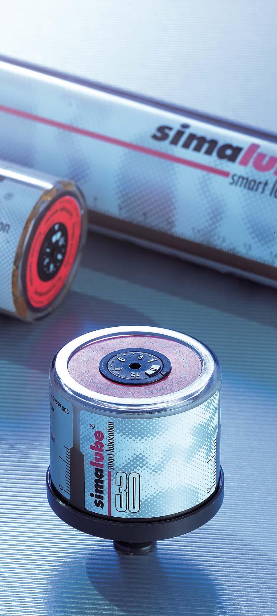 Universal application simalube is available with a wide range of standard greases and oils. Customer specific lubricants can be used if suitable.