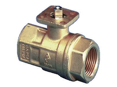 mount 600 WOG brass ball valve, with O-ring energized Teflon seats for low torque, ISO 5211 direct mount actuator pad
