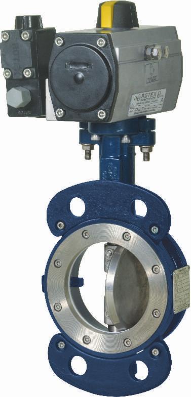 Butterfly Valve with Pneumatic Actuator and Solenoid Valve MAXFLOW Butterfly