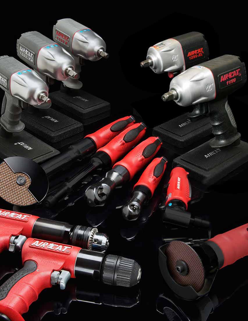 The AIRCAT line represents the most significant advances in the performance of pneumatic power tools in nearly 30 years.