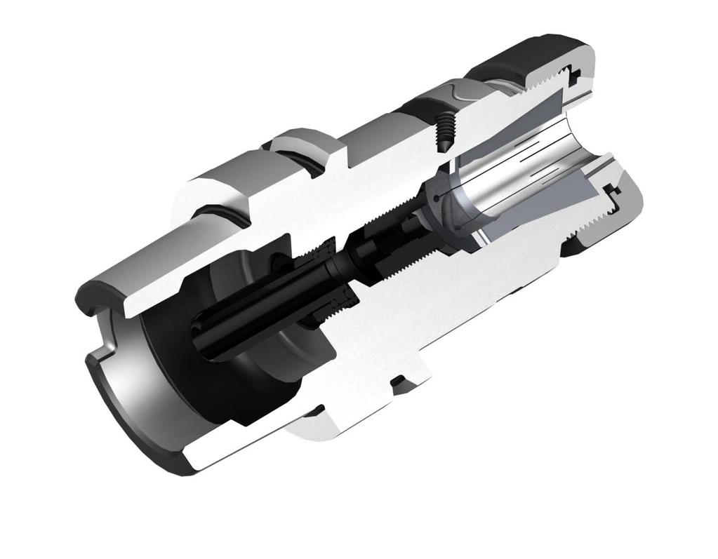 Power Collet Chuck High precision collet chuck Chuck with enlarged wall thickness Rigid outer shape Sealed