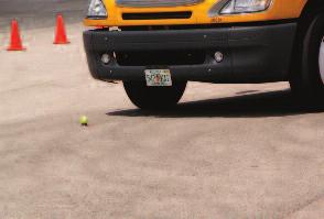 If the driver scores on Cone 1, straddles the tennis ball with the steering axle and does not knock the tennis ball off its holder, but does not score on Cone 2, then the total score for this problem
