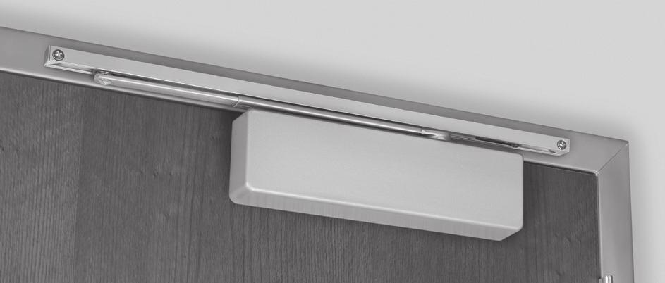 ) Unitrol Arm (Parallel Arm) Unitrol arms combine the features of a double lever arm overhead door stop/holder with the backcheck feature of the door closer to reduce door stopping shock loads to a