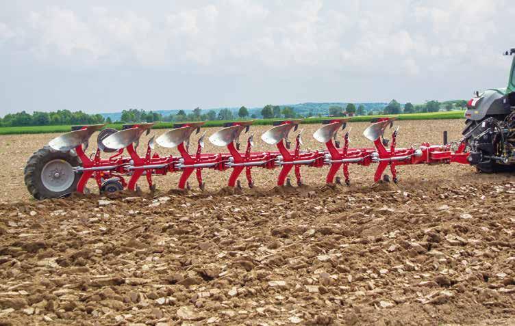Pflüge für Profis SRT HSRT For high capacity ploughing SRS/T 4-7 furrow, HSRS/T from 5-8 furrows. Fixed beam shear bolt version or hydraulic stone trip.