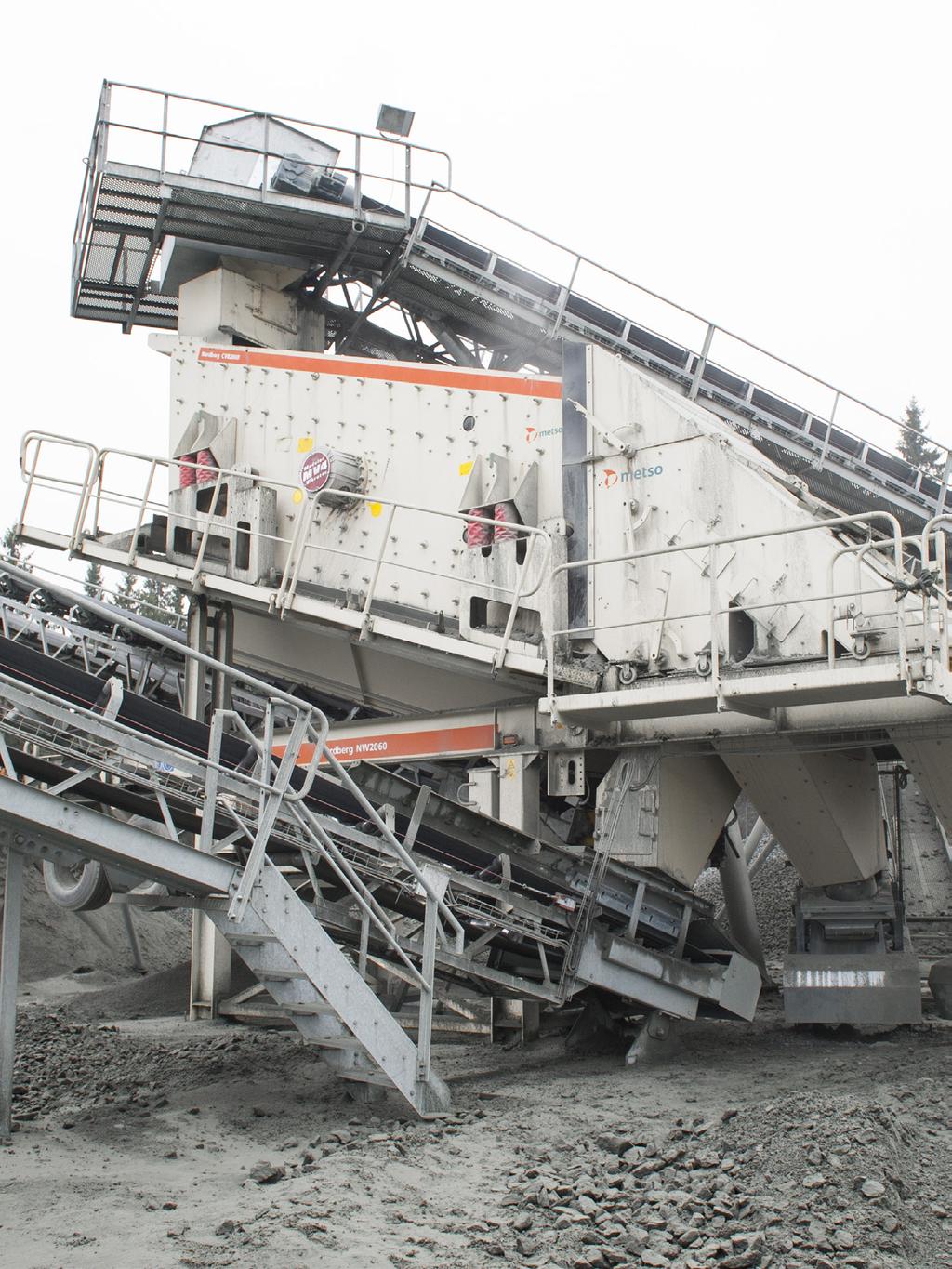 Metso NW Series Screening plants When requiring accurate classification of different end products after crushing, Metso offers portable screen plants to precisely match your application needs.