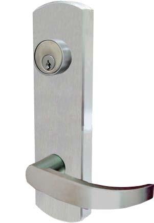 Electrified Lever Trim Cal-Royal s electrified lever trim provides remote locking and unlocking capabilities.