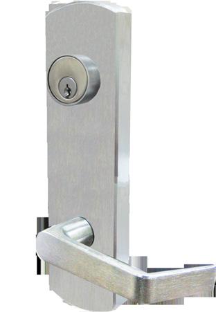 Trim Selection ESCUTCHEON LEVER DESIGN CONSTRUCTION Rigid, non clutch mechanism. Double heavy duty spring support to prevent sagging and enhance operation. Grade 1, thru-bolted design.
