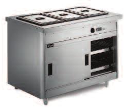 800 Series Bain marie and plain top models Bain marie models Plain top models Units available to take 3,4,5 or 6 x 1/1 GN containers up to 150mm deep