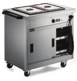 670 Series Bain marie and plain top models Bain marie models Plain top models Units available to take 2,3,4 or 5 x 1/1 GN containers up to 150mm deep Thermostatically controlled bain marie top can be