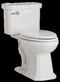pg. 5 PEDESTAL LAVATORY Dimensions: 23-5/8" x 19-3/8" MIRAM358WH 8" centers lavatory (white) MIRAM350WH pedestal (white) MIRAM358BS 8" centers lavatory (biscuit) MIRAM350BS pedestal