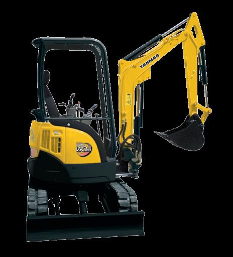 Compactness The ViO20 is a real Zero Tail Swing machine: neither the counterweight nor the front part of the upper frame exceed the width of the