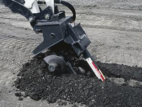 With a 2-foot dig depth,it's ideal for light-to-medium trenching jobs. The versatile X-Change mount is standard. Model PC 30 PC 60/PC 62 520 lb. 900 lb. 18.75 in. 23.5 in. Length 26 in. 34 in.