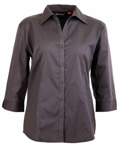 40 + GST Code: IDW01 Colour: Grey, Black OR White Sizes available: S-5XL Identitee Ladies Rodeo 3/4 Sleeve Shirt 62% cotton, 34% polyester, 4% Spandex Open V-neckline
