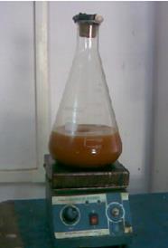 3 milliliter of 95 % pure sulfuric acid (H 2SO 4) is added for each liter of oil using a graduated eye dropper. The compound is stirred for one hour maintaining the temperature at 35 o C to 65 o C.