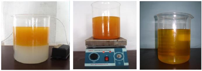 the final Palm methyl ester (biodiesel) obtained after the transesterification process.