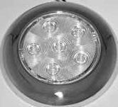 4 round - 6 LEDs - Surface Mount Dome Light 81243 Surface Mount Lights Dome Light 12-24Vdc