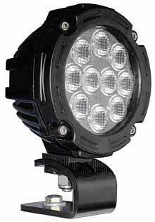 Work Lights LED MODEL XWL-800 High Output Available in 4 beam patterns: spot, wide flood, medium flood & hybrid spot Available with many options: "U" bracket, swivel bracket, handle, and on/off
