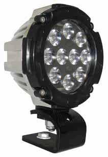 Work Lights LED MODEL XWL-800 High Output Chrome Chrome plated housing Available in 4 beam patterns: spot, wide flood, medium flood & hybrid spot Available with many options: "U" bracket, swivel