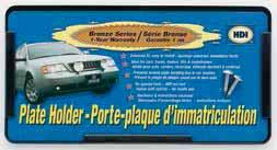 License Plate Frame Co-Polymer