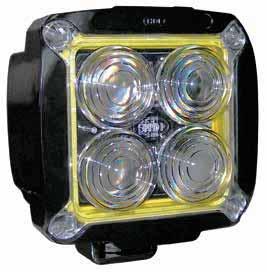 Work Lights LED MODEL XWL-812 White Spot Power Beam Produces a sharp crisp spot beam pattern, minimizes reflected light, directs light to where it is needed Highly concentrated high voltage