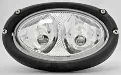 Work Lights Halogen MODEL HXL-100 Twin Beam Flush Mount High impact housing & hardened glass lens Twin beam for higher output Available in clear lens design for optimized, unfiltered output Flush