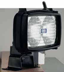 Work Lights Halogen MODEL TB-200S 81021 Built-in ON/OFF switch Polymer housing Pre-wired with H3 bulb Sold individually Bulb: Application: Lens: Housing: 12-24Vdc 4.5 A @ 12Vdc 2.