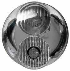 Forward Lighting LED High/Low Beam Headlight 7" Round Drop-in replacement for 7 round halogen headlight systems Low beam remains illuminated when high beam selected Brighter, whiter light Low current