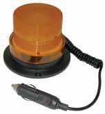 Amber LED beacon - 12-24Vdc Permanent mount - 60 Square LEDs - High