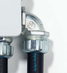 4.2 Liquidtight fittings for flexible metallic conduits 90 fittings 23018 c 002884 D F D = Min. inner ø PRODUT RF.