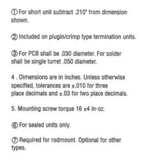 Plug-in/Crimp Type Terminations Series 582 Series 582